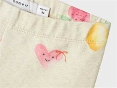 Name It sweat leggings peyote melange med jordbær